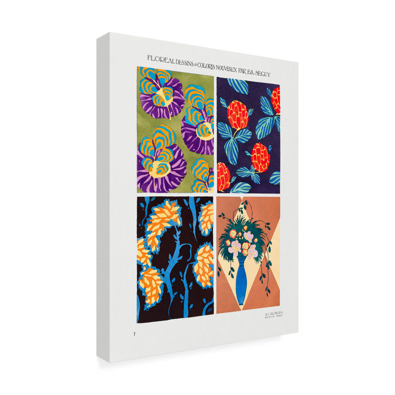 Motifs 7 par Pictufy, H 32 po x l 24 po x P 2 po