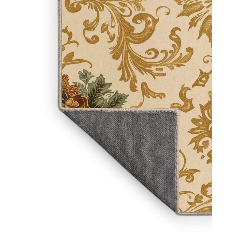 Soft Plush Faulk Christmas Modern & Contemporary Abstract Area Rug in Beige – Beige Binding, 5x7