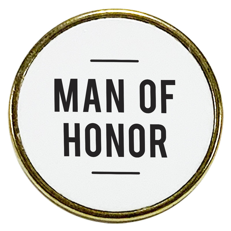 Épinglette Maid Of Honor, Homme d'honneur