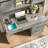 Farmhouse Executive Desk With Hutch & 4 Drawers-123361337