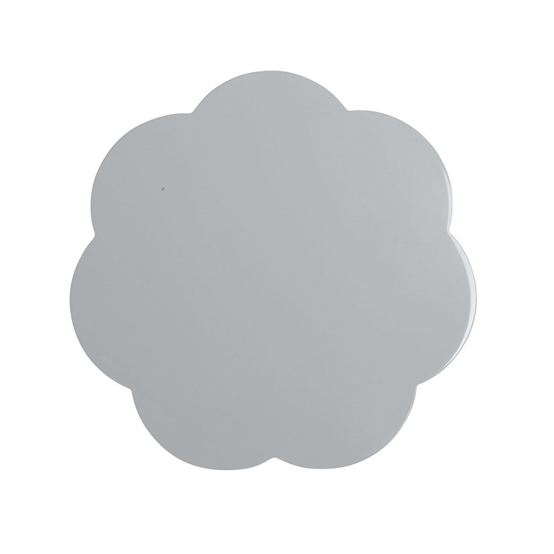 Scallop Laquer, Velvet Novelty Placemats, 10.24" x 10.24", Chiffon