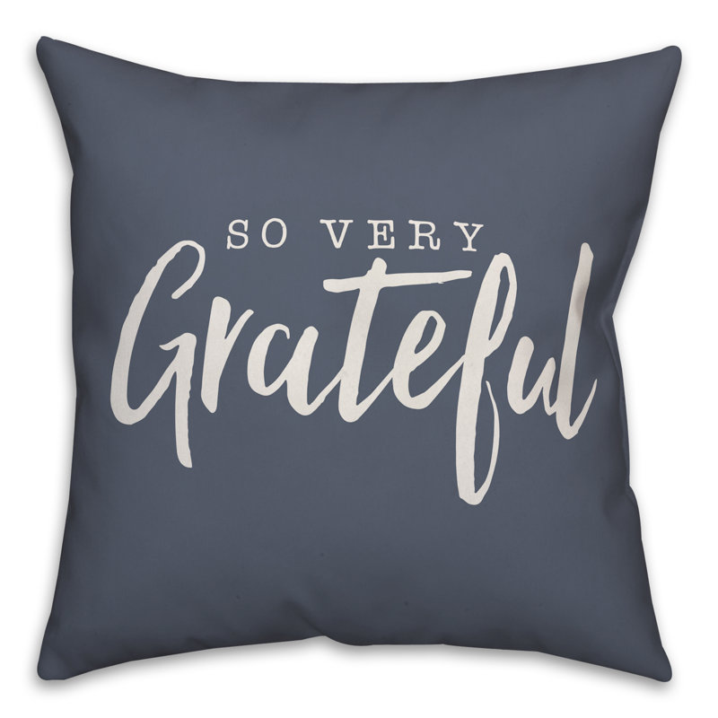  Insert de coussin carré so so grateful, 18 po x 18 po