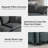 Sofa Set Of 2 Chenille Couch, 2+3 Seater Sofa Set Deep Seat Sofa, Modern Sofa Set For Living Room-2033016072