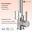 Stainless Steel Single Handle High-Arc Kitchen Faucet-71097884
