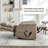 Dual Motor Infinite Position Up To 350 LBS Leatherair Power Lift Recliner Chair, Heavy Duty Motion Mechanism With 8-Point Vibration Massage And Lumbar Heating-212890479
