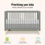 Dream On Me Hygge 5-in-1 Convertible Crib-116572463