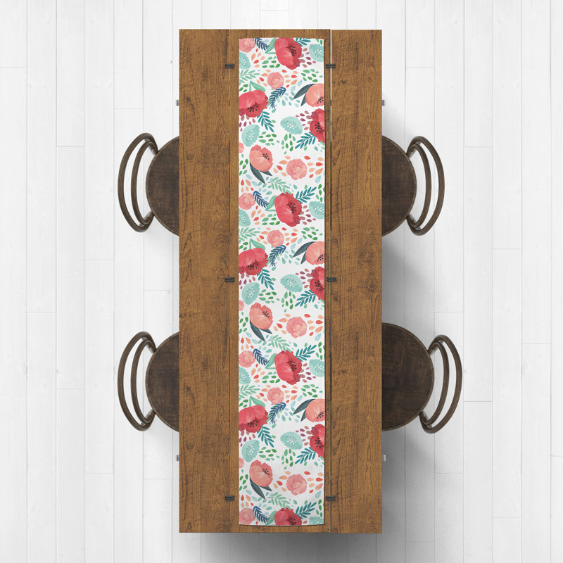 Flanigan Florals Table Runner, 90" L x 16" W