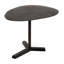 Table elliptique industrielle en aluminium avec texture en bronze brut et finition rouille