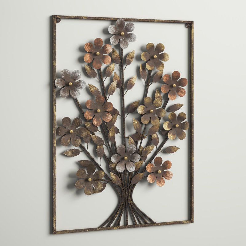 Traditional Plants & Flowers Wall Decor on Metal
