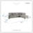 Mulrey 109.5" Modern & Contemporary 3-Piece Sectional Sofa - Microfiber Sectional, Flexible Reversible Chaise Configuration, Cohesive 3-Piece Sectional with Ottoman-861860813-861860803