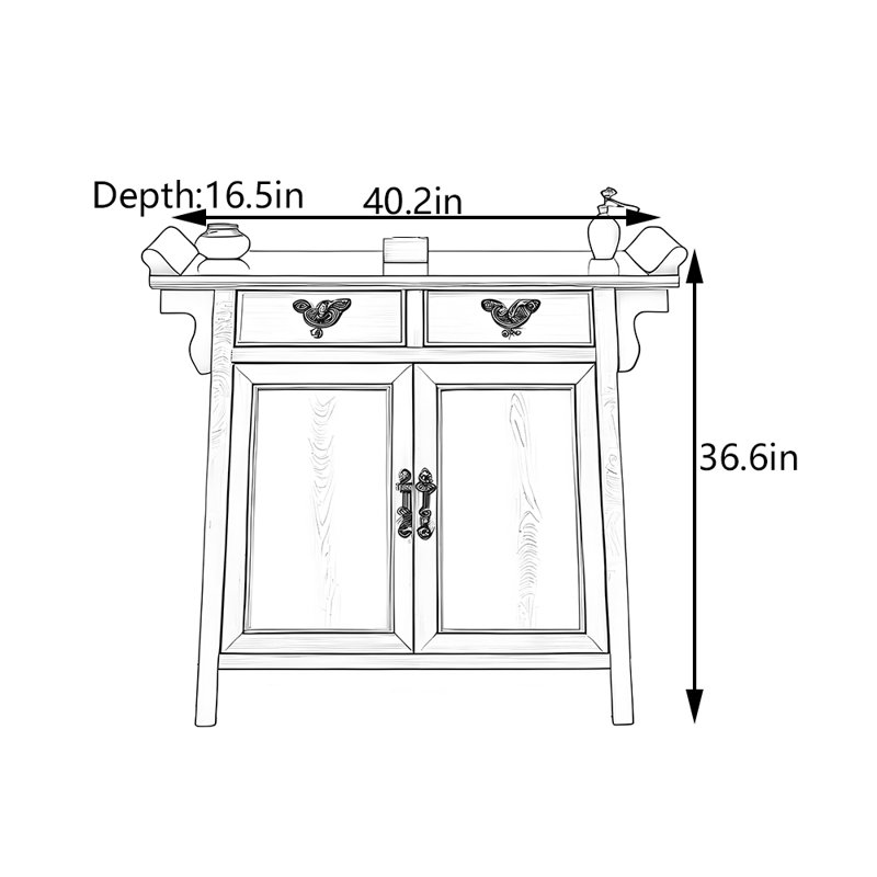 Chinese Style Console Cabinet