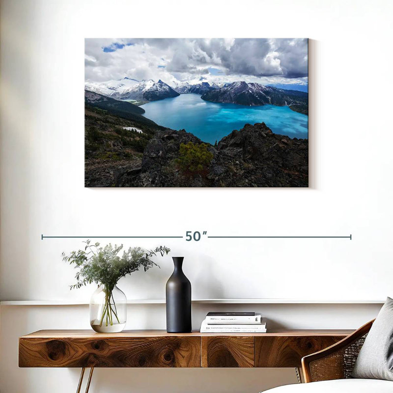 Lac Garibaldi en été, H 24 po x l 36 po