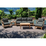 Huntington Outdoor 6 - Piece Teak Conversation Set