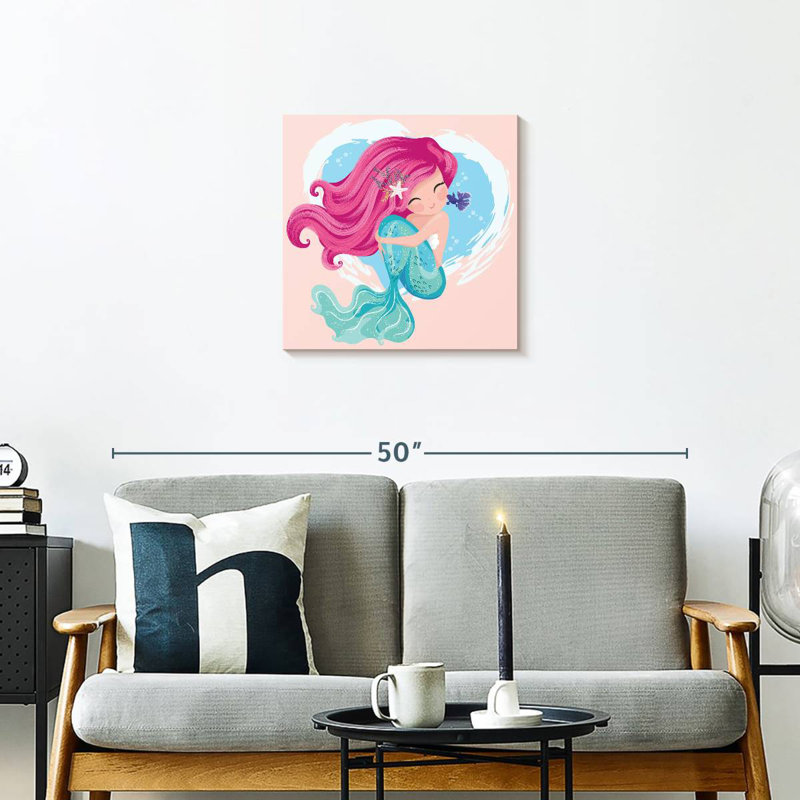 Ashelle Charming Mermaid, 20" H x 20" W
