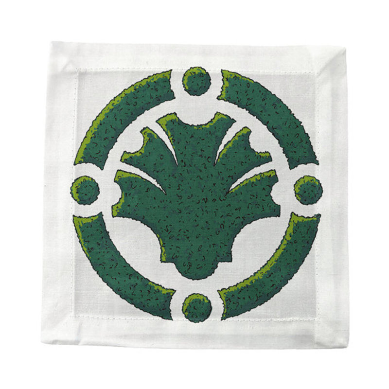 Timothy Corrigan Parterre Garden Hemstitch Cocktail 6" Linen/Cotton Napkin