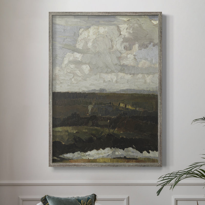 «Vintage Landscape CCxxxvi», reproduction encadrée - bois massif, H 11 po x l 9 po