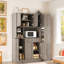 Garde-manger autoportant avec armoire latérale, tablettes de porte et tiroir-793195865-793195864