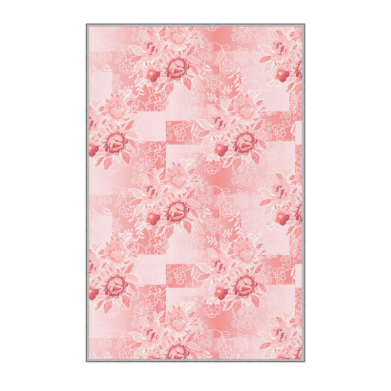 Elegant 3D Printed Area Rug, 4.6 x 7.2 ft | 100% Polyester, 0.31 in Pile Height, Antibacterial | Non-Slip PVC Felt Dot Underside, Machine Washable, Perfect for Living Room or Bedroom, Durable & Stylish Design