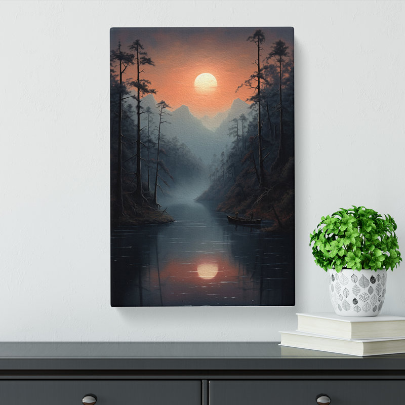 Lake Tachisme - Wrapped Canvas, 50cm H x 35cm W x 3cm D