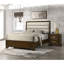 Table de chevet brun foncé 2 chambres - Bois massif, construction moderne, moderne
