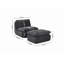 Chaise d'appoint, fauteuil d'appoint d'intérieur avec repose-pieds-437285524