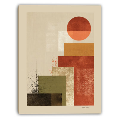 Coucher de soleil sur toile tendue