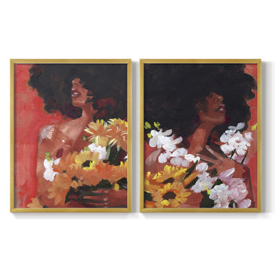 Through the Flowers I-Premium Framed Print -Ready to Hang - No Nails Required - No Nails Required