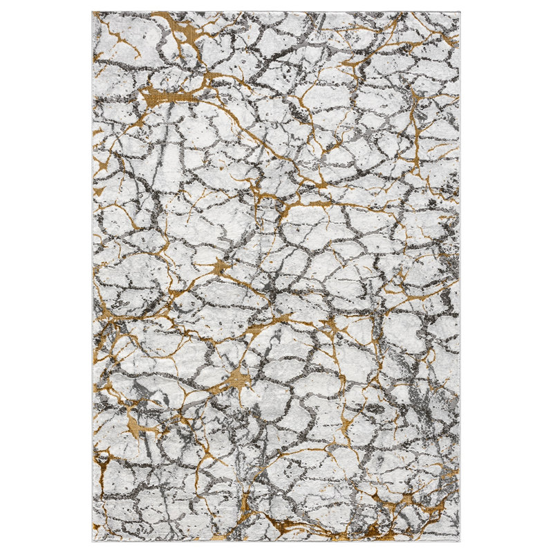 Abstract Flow Tabernash Rug Contemporary Modern Carpet For Living Room, Rectangle 5'3" x 7'7"