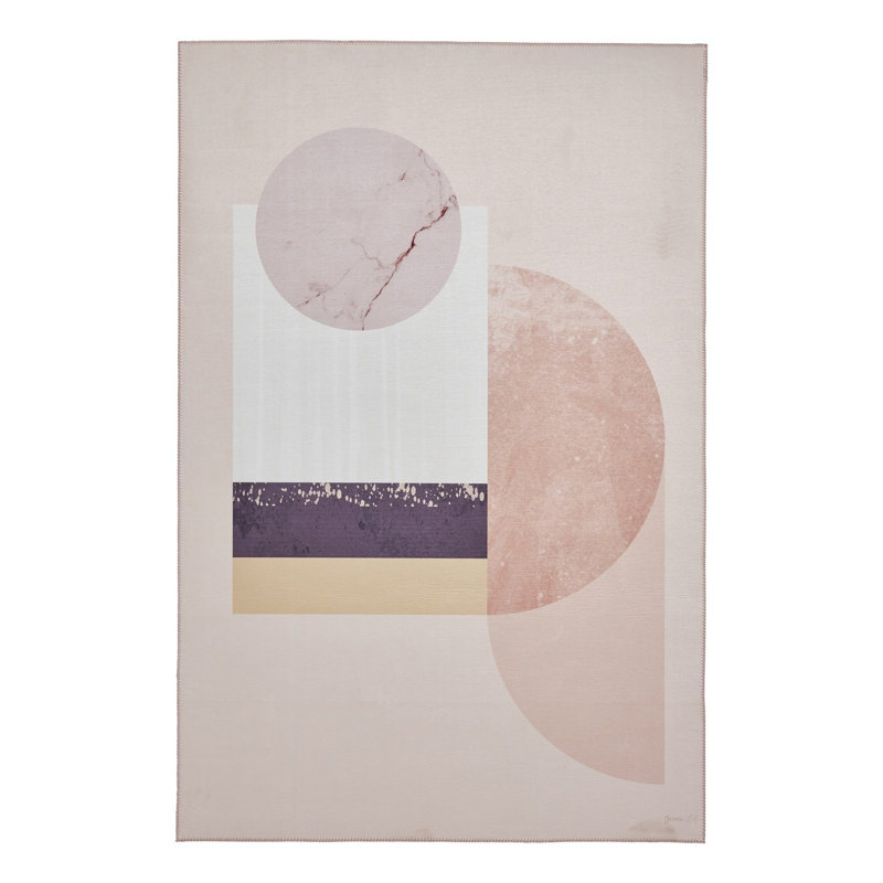 Aujanae area rug Printed Rectangle Rose, Rectangle 150 x 230cm