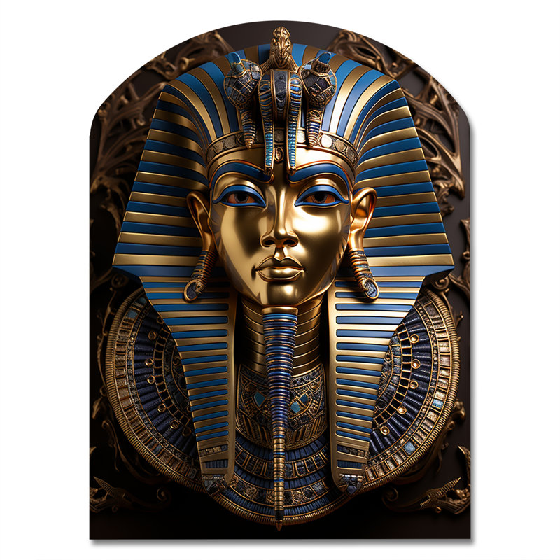Égypte, pharaons égyptiens Regalia - Égypte, art mural en métal, reproduction d'art asymétrique traditionnelle