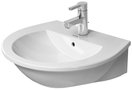 Lavabo de salle de bain mural en porcelaine vitrifiée Darling New