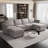 Nairoby 7-Piece Velvet Symmetrical Upholstered Modular Sectional Sofa Set Storage Sofa Apartment Couch 4-Seat Sofa with 2 Ottomans-733985183