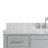 Cambridge 55'' Solid Wood Single Bathroom Vanity in Grey, with 1.5'' Carrara Marble Top, Center, Rectangle Sink-1787422549-1813933381