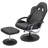 Upholstered Reclining Swivel Chair with Adjustable Angle and Footrest-944131741