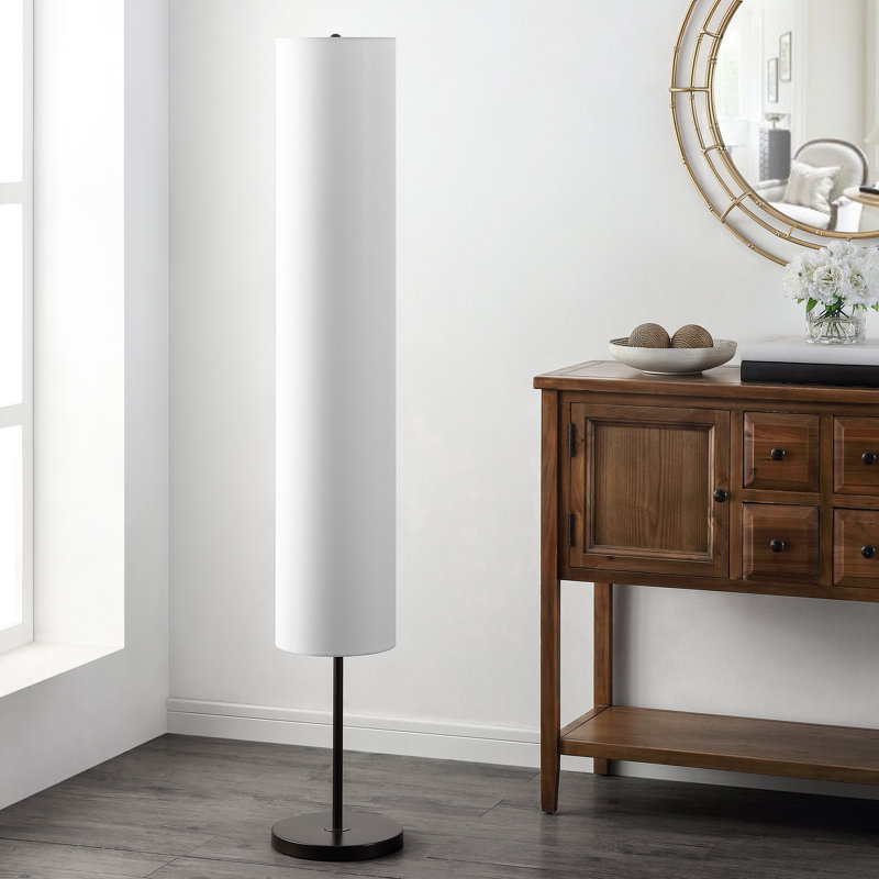 Jard 60'' Black Column Floor Lamp