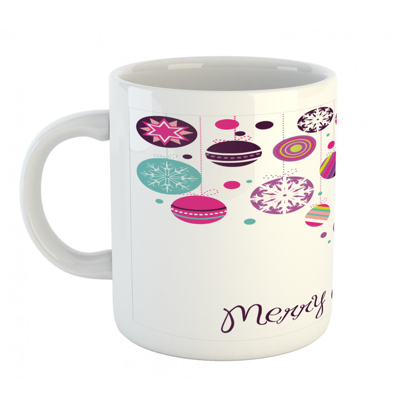 Grande tasse à café graphic baubles