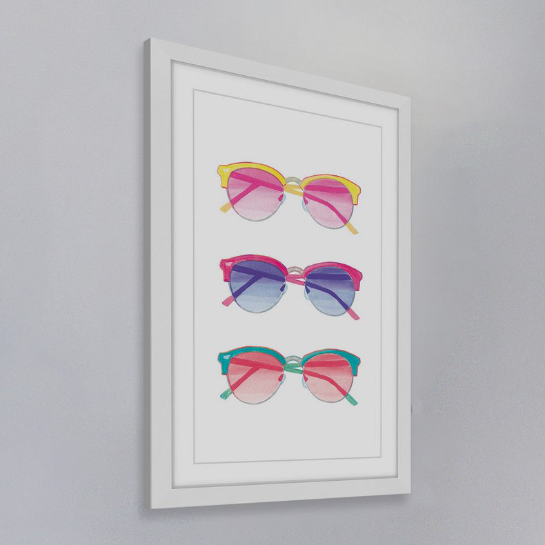 « soleil » par molly rosner, reproduction d’art encadrée, 36" H x 24" L x 1,5" D