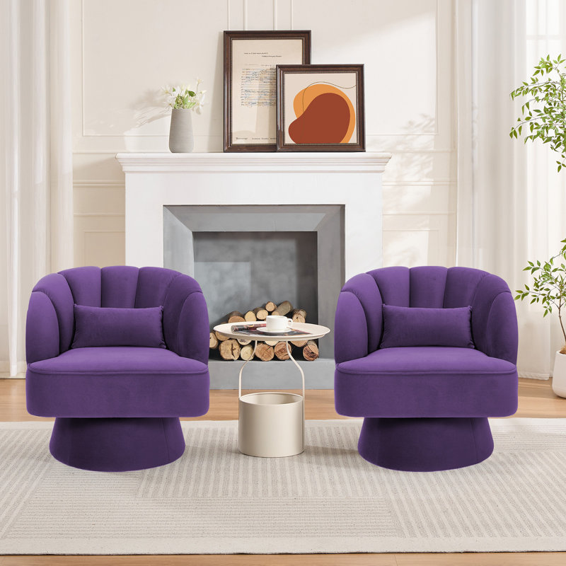 Fauteuil d'appoint Modern, Velvet Purple