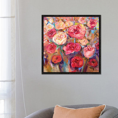 Roses by Ekaterina Ermilkina - Painting on Canvas