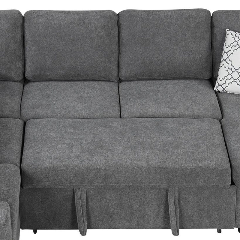 4 - Piece Upholstered Sectional, Gray