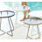 On-the-Move Round Metal Outdoor Side Table , in. W in. D-55817907-55817910