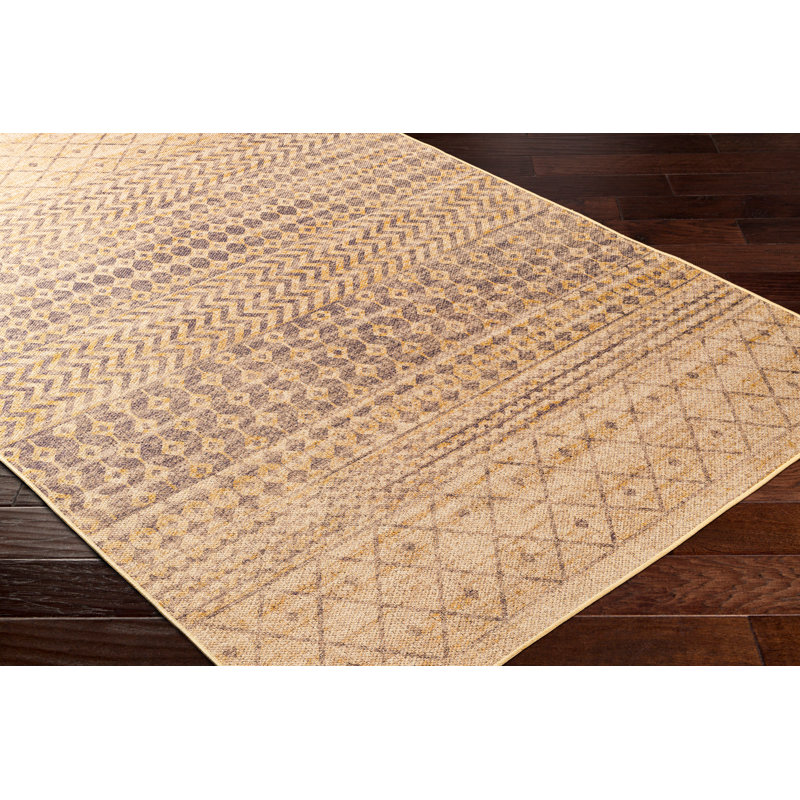Elizabeth Moroccan Machine Washable Area Rug, Rectangle 3' x 5'