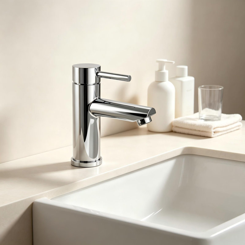 Robinet de salle de bain à un trou, robinet de salle de bain à poignée simple