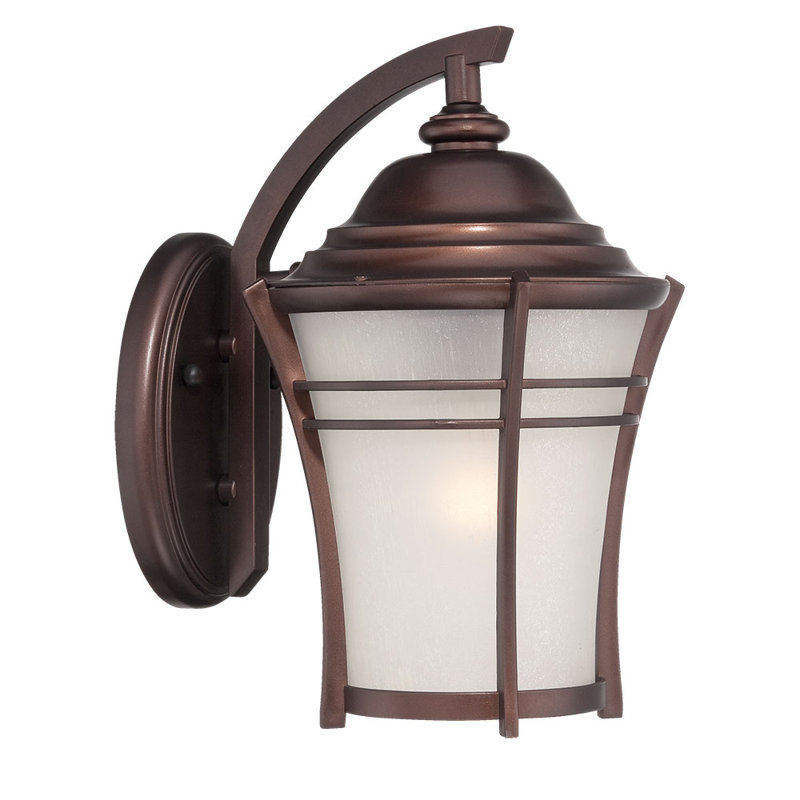 Lanterne murale d’extérieur 1 luminosité Darielle, Bronze architectural, 10 po x 6,25 po