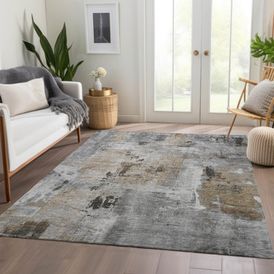 Premium Machine Washable Natoma AMF989 Abstract Rug