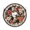 Revival Wreath and Garland Medallion Stained Glass Window