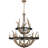 9 - Light Steel Dimmable Tiered Chandelier
