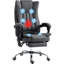 Fauteuil chauffant réglable à 6 points avec repose-pieds rétractable, chauffant, bleu foncé minuit, chauffant, réglable, inclinable 135