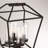 BASTILLE 4-Light Outdoor Post Lantern, Black