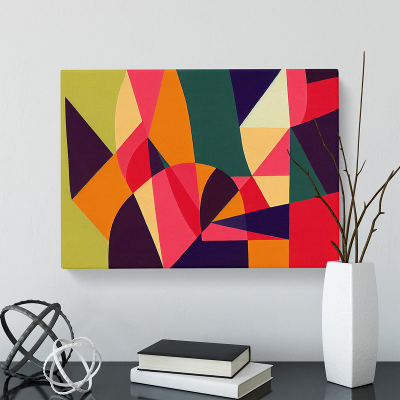 Beguiling Modern Abstract Art - Wrapped Canvas Print, 35cm H x 50cm W x 3cm D